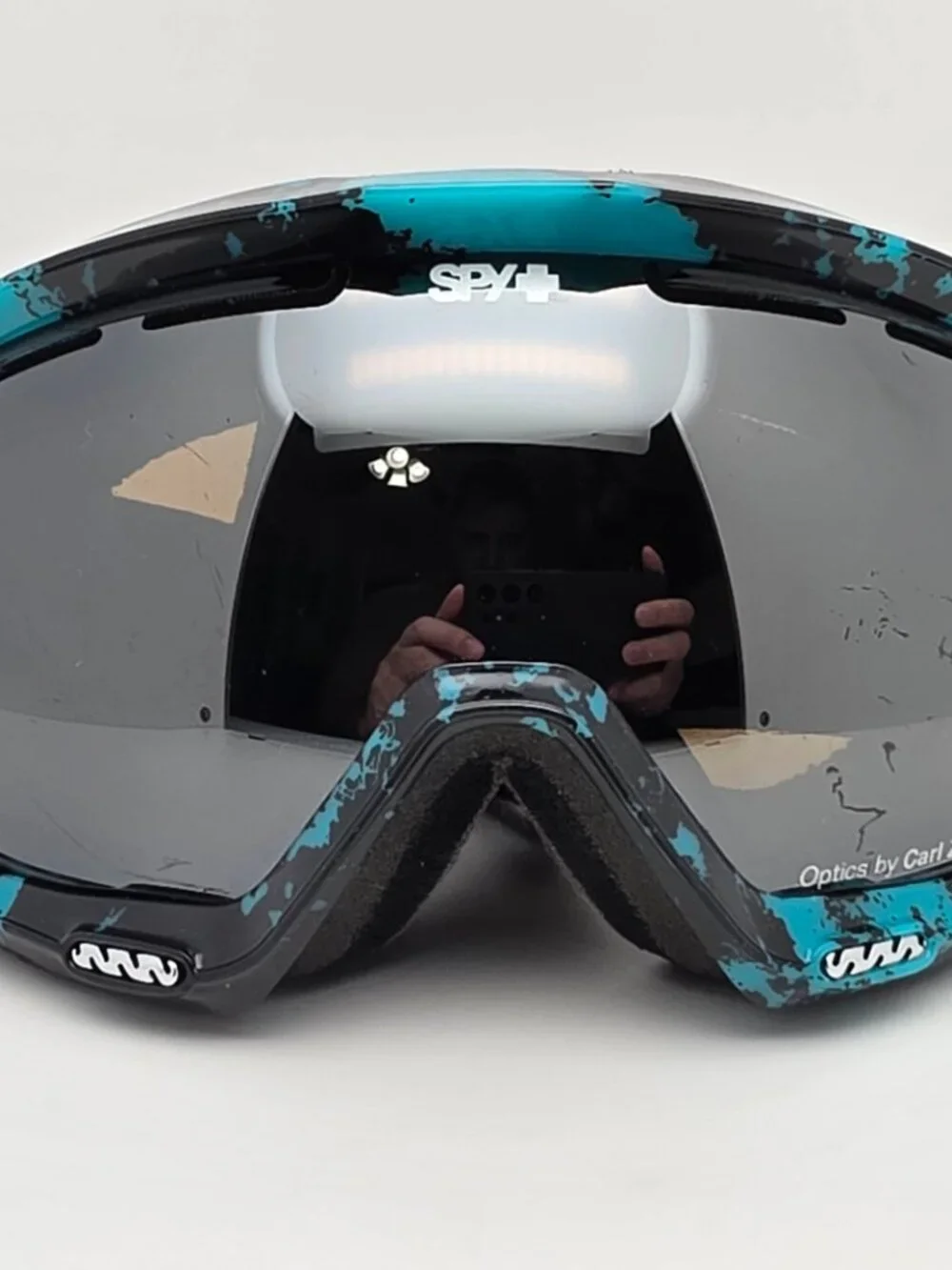 Spy Optic Bias Silver Mirror Brown Base Lens Winter Ski & Snow Boarding Goggles